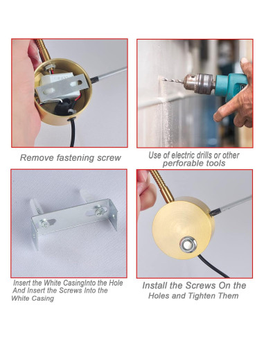 Luz de Lectura LED Adust RL-2 Táctil Regulable 3W Oro