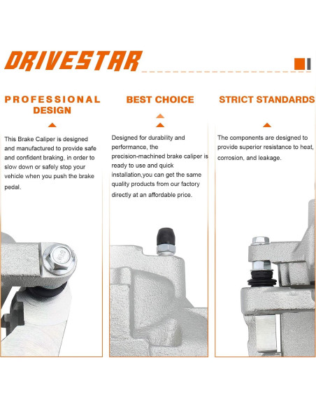 Caliper de Freno Frontal DRIVESTAR 18B5044 18B5045 para Jeep y Dodge