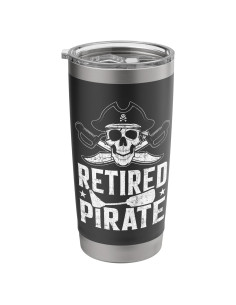 Taza Aislada Acero Inoxidable Pirata Jubilado 591 ml