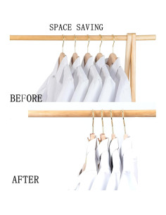 Perchas en Cascada Koobay 36 Pcs Ganchos Metal Oro Rosa 2