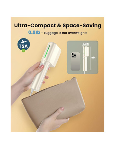 Vaporizador de Viaje Jack y Rose SC-003 2 en 1 1000W Mini