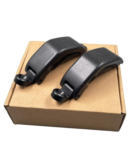 Pestillo de Ventana de Vidrio HUYILUN 2 Pcs Negro Toyota