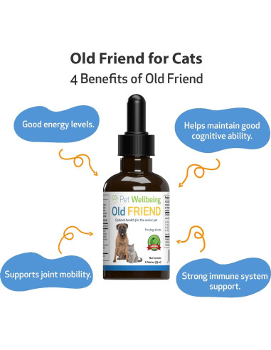 Suplemento Herbal para Gatos Mayores Pet Wellbeing 59 ml