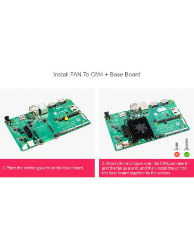 Ventilador de Refrigeración 3007 Waveshare para Raspberry Pi CM4