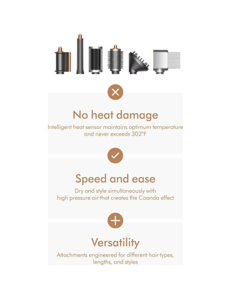 Secador y Estilizador Dyson Airwrap Completo Difusor 0.59kg