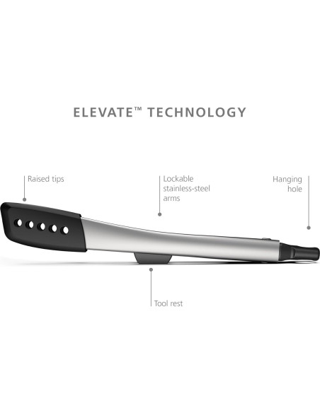 Conjunto de 2 Pinzas de Silicona Joseph Joseph - Acero Inoxidable