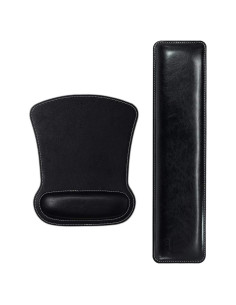 Reposamuñecas Ergonómico Cacoy Combo Negro con Alfombrilla