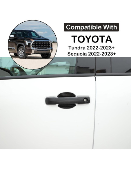 Cubierta de Tazón de Manija de Puerta Aunginsy para Toyota 2022-2025