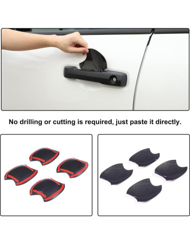 Cubierta de Tazón de Manija de Puerta Aunginsy para Toyota 2022-2025