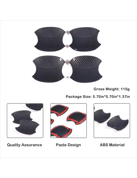 Cubierta de Tazón de Manija de Puerta Aunginsy para Toyota 2022-2025