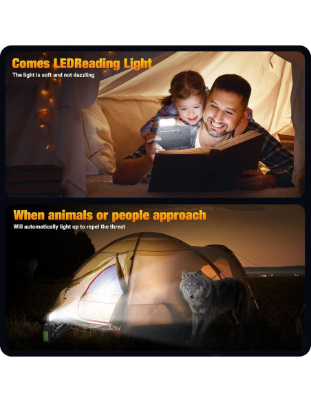 Radio de Emergencia Puiuisoul 4000mAh Solar y Manivela