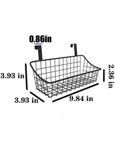 Cesta de Almacenamiento LeleCAT 2 Paquetes Negra 25x10x10 cm 2