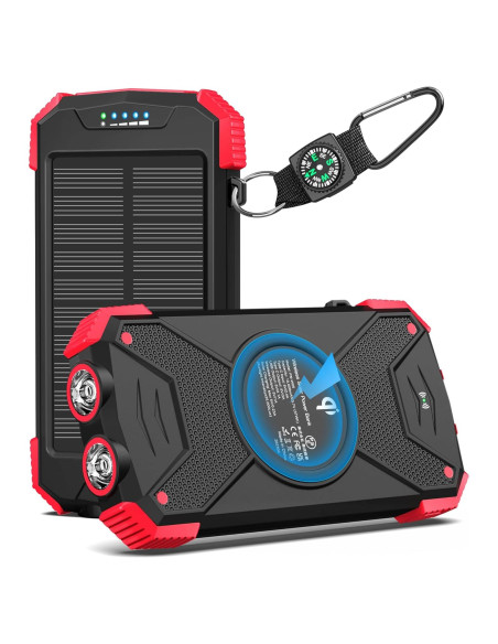 Cargador Solar Power Bank 10,000mAh BLAVOR Inalámbrico 20W