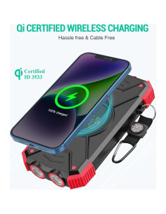 Cargador Solar Power Bank 10,000mAh BLAVOR Inalámbrico 20W 2