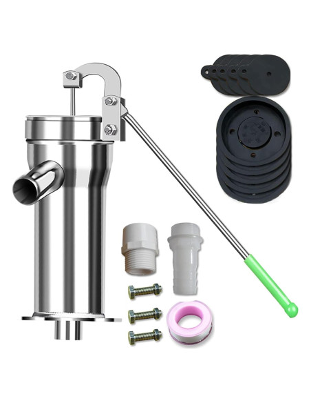 Bomba de pozo manual Locci de acero inoxidable 8m