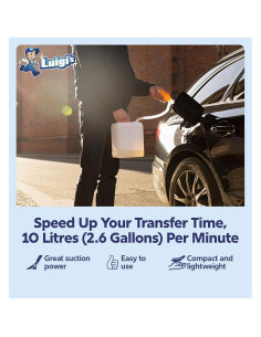 Bomba de Sifón Manual Luigi's para Agua y Combustible 10 L/min 2
