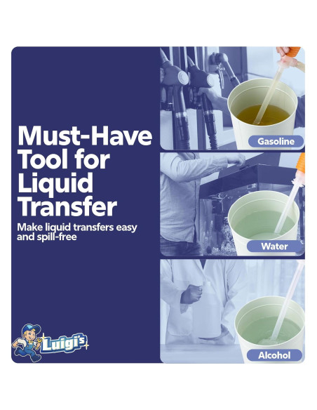 Bomba de Sifón Manual Luigi's para Agua y Combustible 10 L/min