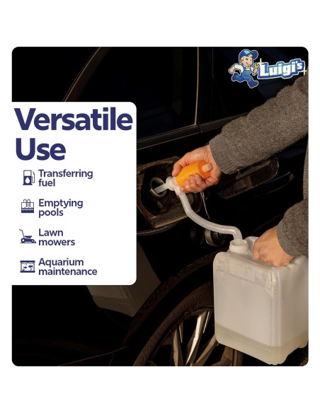 Bomba de Sifón Manual Luigi's para Agua y Combustible 10 L/min