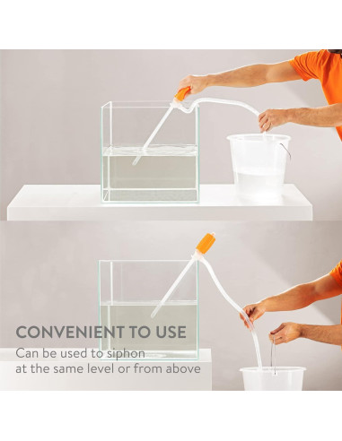 Bomba de Sifón Manual Luigi's para Agua y Combustible 10 L/min