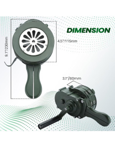 Sirena de Aire Portátil MAOPINER 110dB Alarma de Mano 2