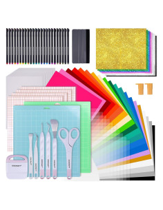 Kit de Accesorios para Cricut GO2CRAFT 90 Piezas Vinilo y Herramientas