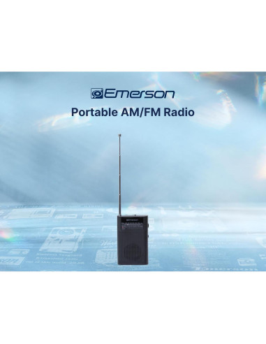 Radio Portátil AM/FM Emerson ER-7000 con Altavoz Integrado