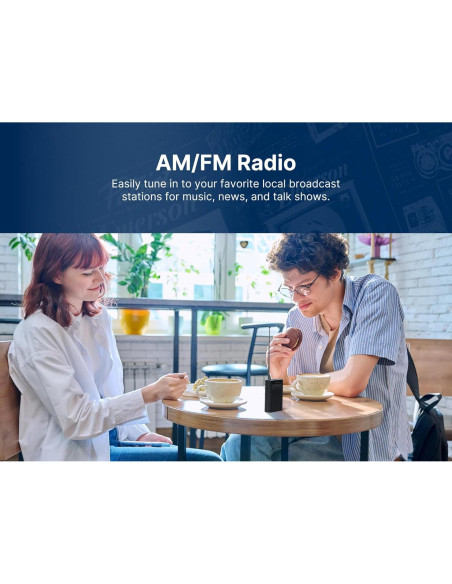 Radio Portátil AM/FM Emerson ER-7000 con Altavoz Integrado