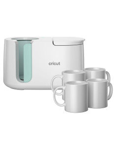 Cricut Mug Press + 4 Tazas Cerámica 12oz Personalizadas
