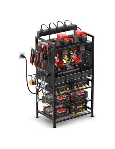 Organizador de Herramientas JUNNUJ con Estación de Carga 8 Tomas
