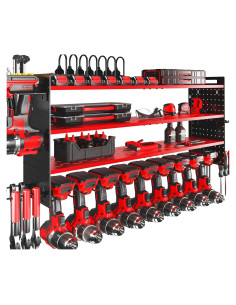 Organizador de Herramientas Eléctricas KAFAHOM con Carga 4 Estantes