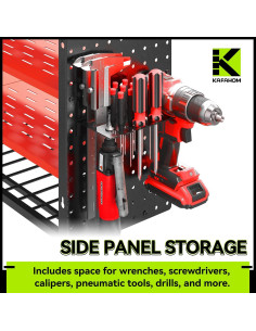 Organizador de Herramientas Eléctricas KAFAHOM con Carga 4 Estantes 2