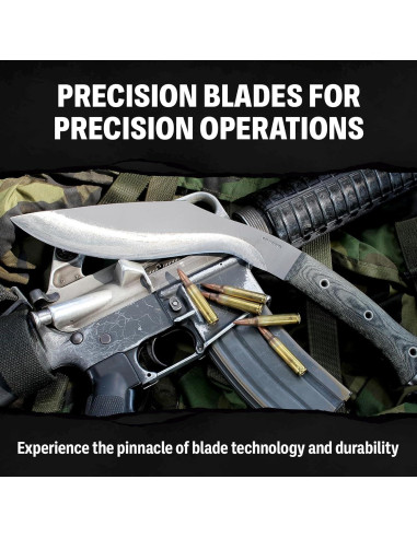 Cuchillo Kukri K-Tact Condor - Acero Carbono 25cm - Mango Micarta