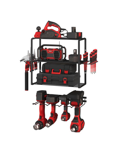 Organizador de Herramientas Stalwart 4 Niveles Montado en Pared