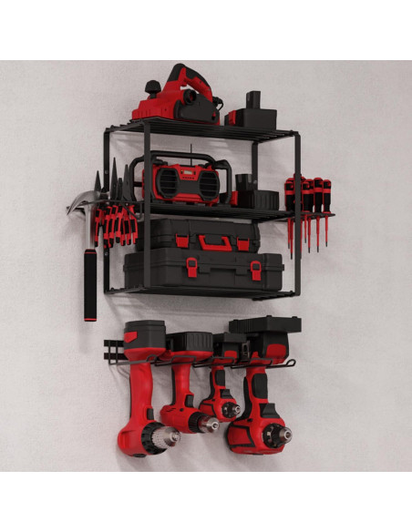 Organizador de Herramientas Stalwart 4 Niveles Montado en Pared