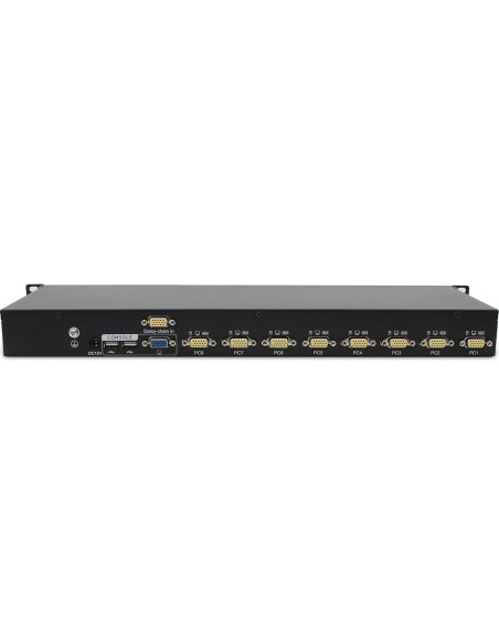 Conmutador KVM VGA USB 8 Puertos TOPSAVOS 2048x1536 1U Rack
