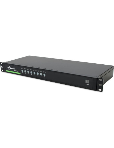 Conmutador KVM VGA USB 8 Puertos TOPSAVOS 2048x1536 1U Rack