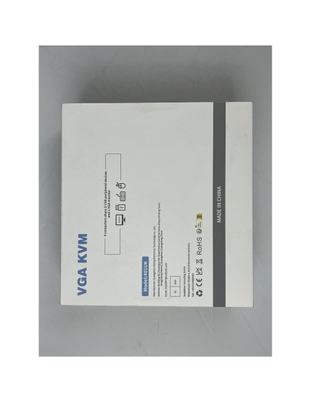 Conmutador KVM VGA USB 4 Puertos DGODRT con Cables Incluidos