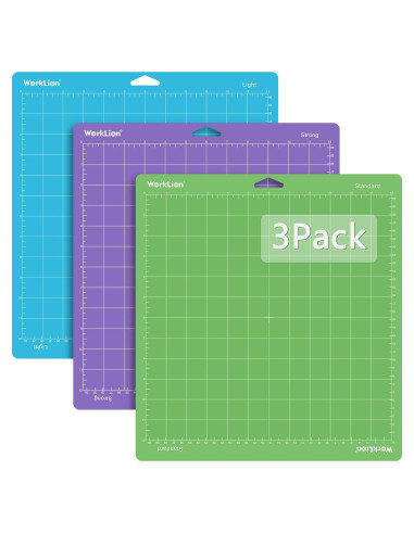 Mat de Corte WORKLION 30,5x30,5 cm para Cricut - 3 Mats Adhesivos