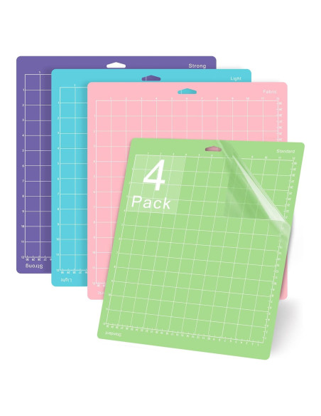 Mats de Corte Gwybkq 30.48x30.48cm 4 Pack para Cricut