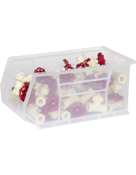 Bins de Almacenamiento Apilables Akro-Mils 30240, 12 Piezas, 27.2 kg