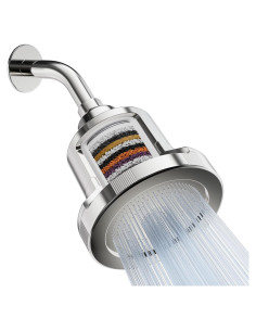 Cabezal de Ducha Filtrado Mist MSS081, 15 Etapas, Cromo
