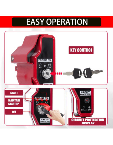 Kit de Arranque Eléctrico RANSOTO para Honda GX340 GX390