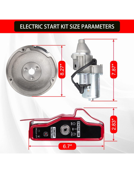 Kit de Arranque Eléctrico RANSOTO para Honda GX340 GX390