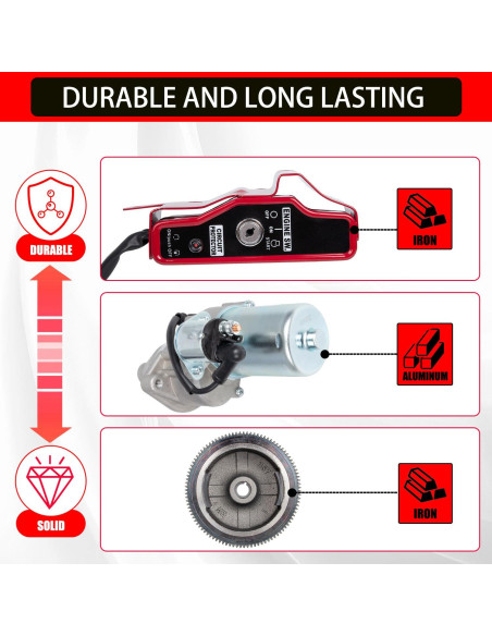 Kit de Arranque Eléctrico RANSOTO para Honda GX340 GX390