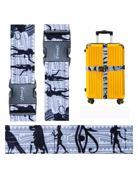 Correas de Equipaje Teeoff Ajustables 220cm 2 Paquete Negro