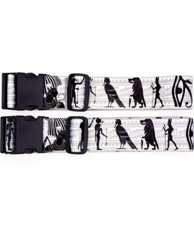 Correas de Equipaje Teeoff Ajustables 220cm 2 Paquete Negro