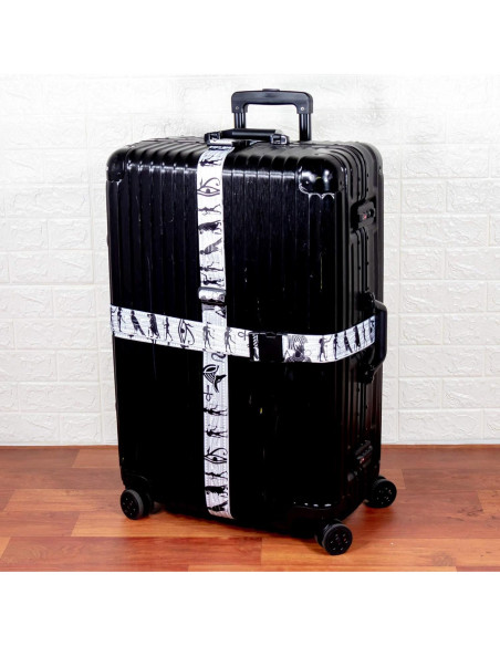 Correas de Equipaje Teeoff Ajustables 220cm 2 Paquete Negro