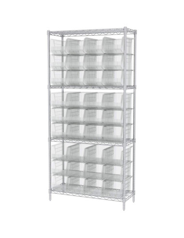 Bins de Almacenamiento Apilables Akro-Mils 30240, 12 Piezas, 27.2 kg