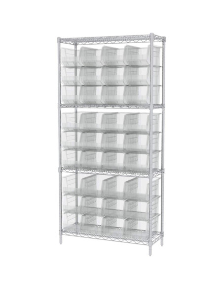 Bins de Almacenamiento Apilables Akro-Mils 30240, 12 Piezas, 27.2 kg