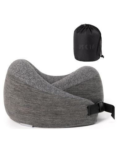 Almohada de Viaje JSELF de Espuma Viscoelástica Ergonomica